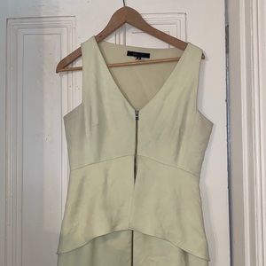 Cute yellow zip up BCBG dress